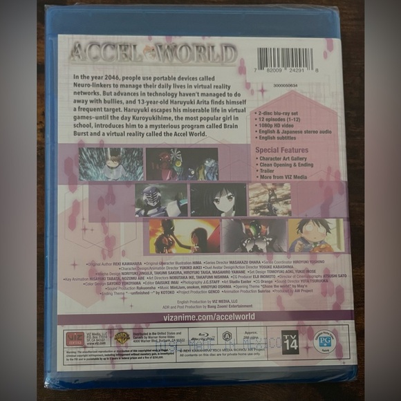 Accel World: Set 1 (Blu-ray, 2012) New And Sealed - Picture 2 of 3